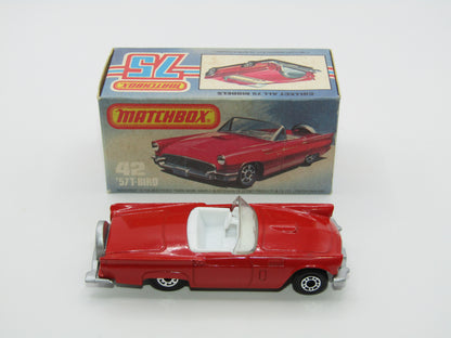 Matchbox Superfast 42D Ford Thunderbird DOT DASH Front Wheels