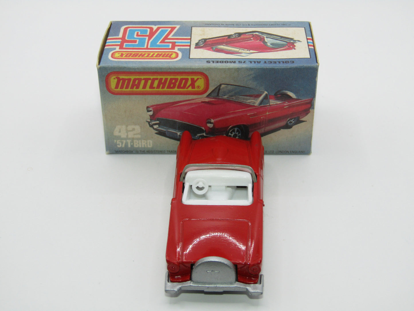 Matchbox Superfast 42D Ford Thunderbird DOT DASH Front Wheels