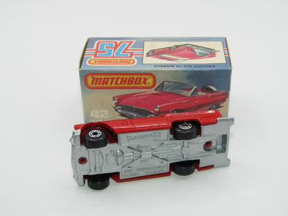 Matchbox Superfast 42D Ford Thunderbird DOT DASH Front Wheels