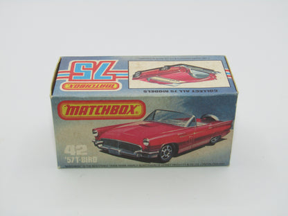 Matchbox Superfast 42D Ford Thunderbird DOT DASH Front Wheels