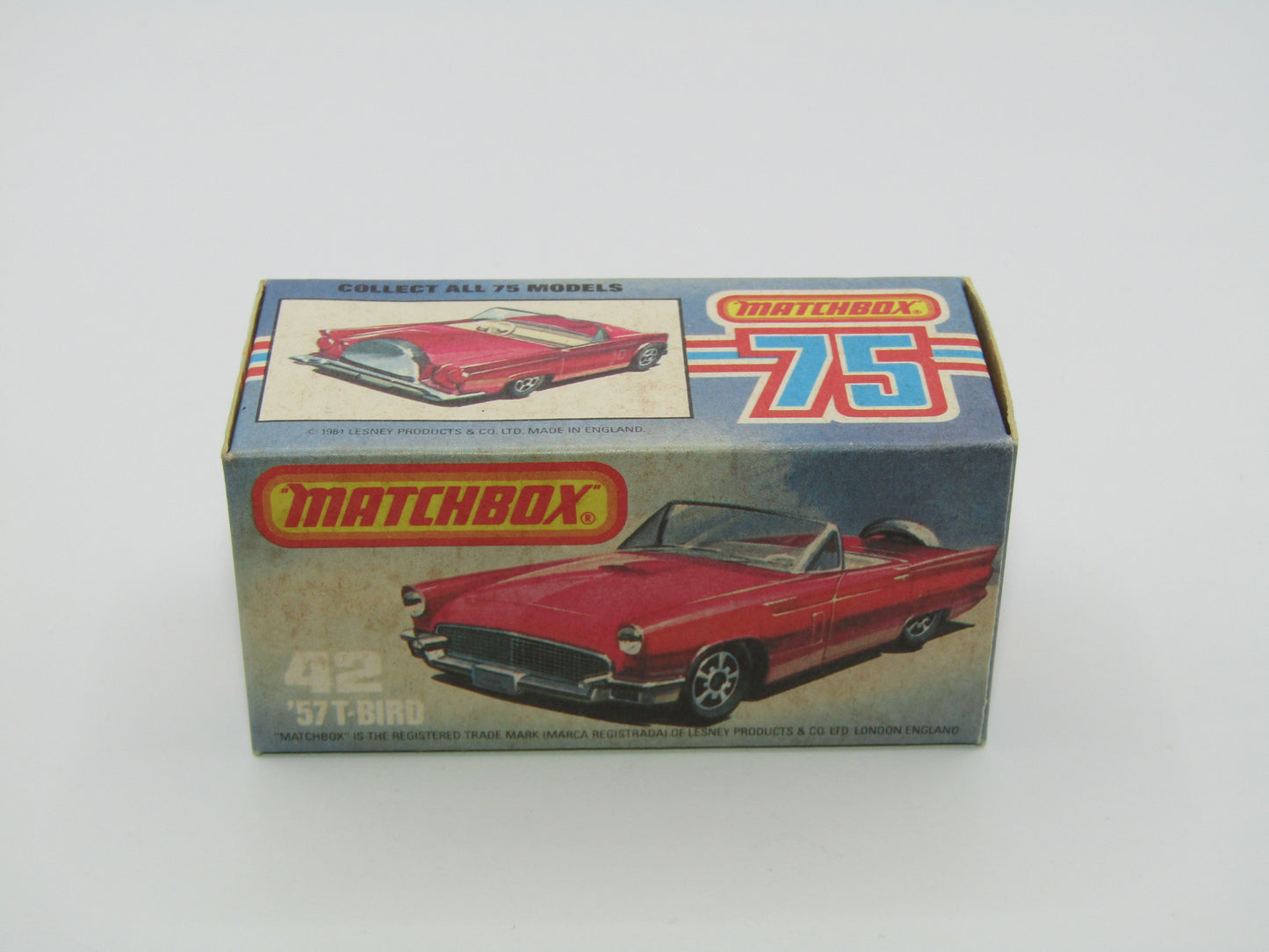 Matchbox Superfast 42D Ford Thunderbird DOT DASH Front Wheels