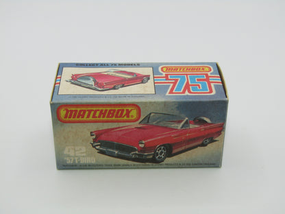 Matchbox Superfast 42D Ford Thunderbird DOT DASH Front Wheels