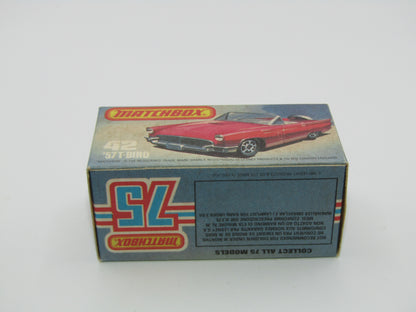 Matchbox Superfast 42D Ford Thunderbird DOT DASH Front Wheels