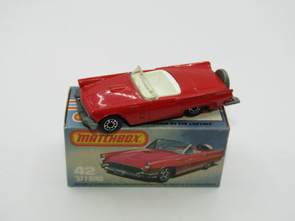 Matchbox Superfast 42D Ford Thunderbird Light Amber Windows Unpainted Base