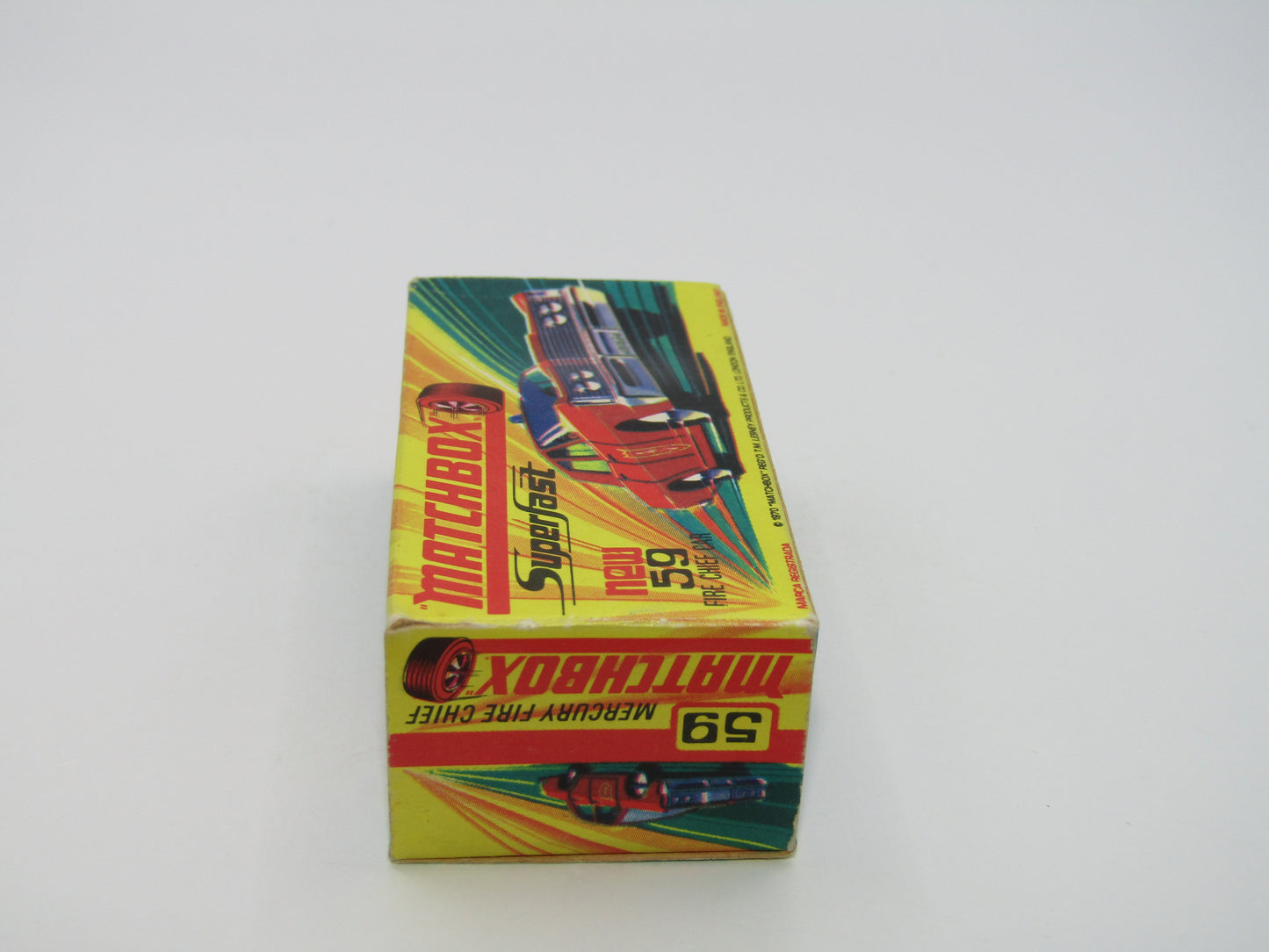 Matchbox Superfast 59B Mercury Fire Chief Car HELMET&AXES DOT DASH Wheels