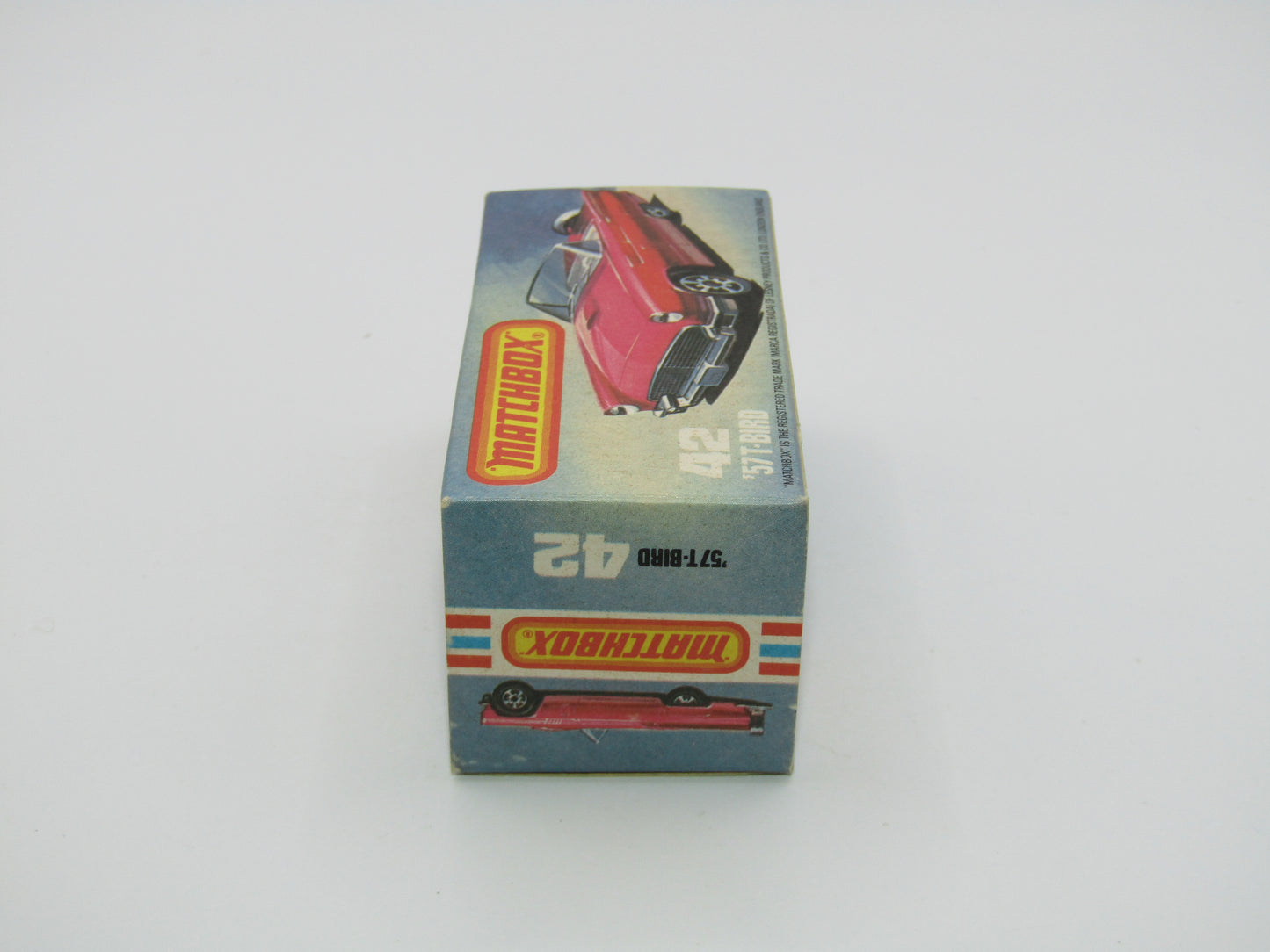 Matchbox Superfast 42D Ford Thunderbird Light Amber Windows Unpainted Base