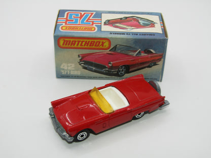 Matchbox Superfast 42D Ford Thunderbird DARK AMBER Windows