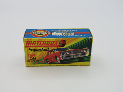 Matchbox Superfast 59B Mercury Fire Chief Car HELMET Bonnet & Shield Labels