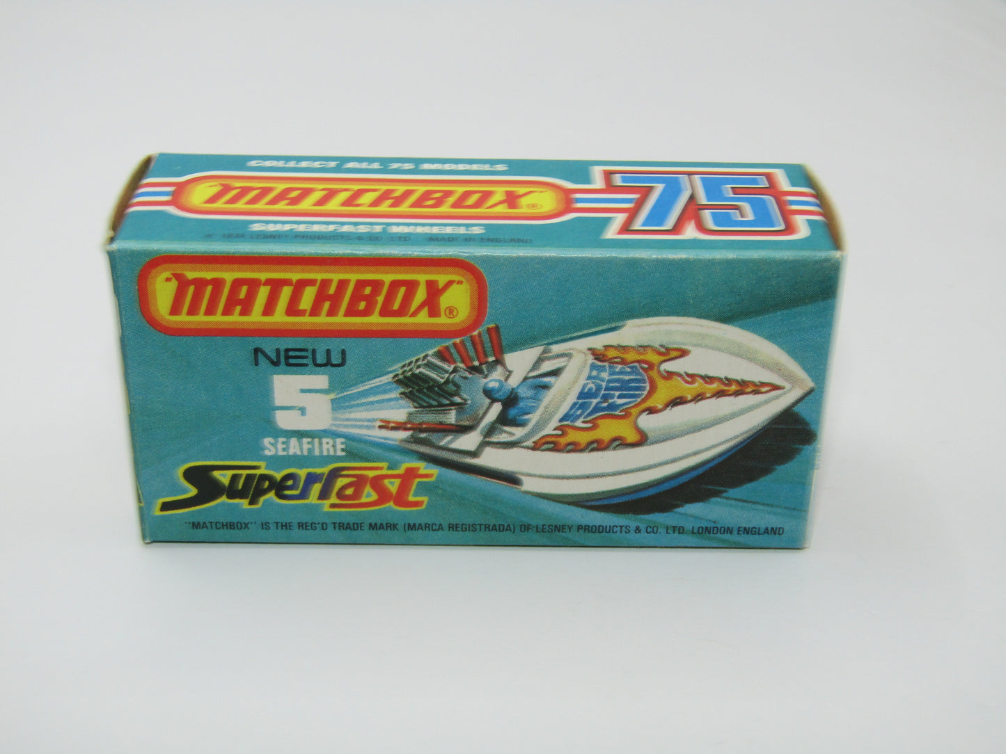 Matchbox Superfast 5B Seafire Boat Red, Yellow Driver