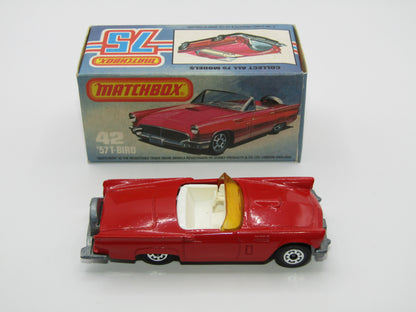 Matchbox Superfast 42D Ford Thunderbird DARK AMBER Windows