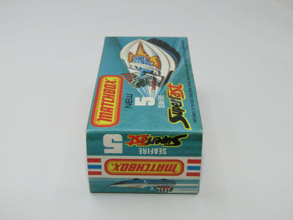 Matchbox Superfast 5B Seafire Boat Red, Yellow Driver