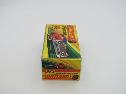 Matchbox Superfast 59B Mercury Fire Chief Car HELMET Bonnet & Shield Labels