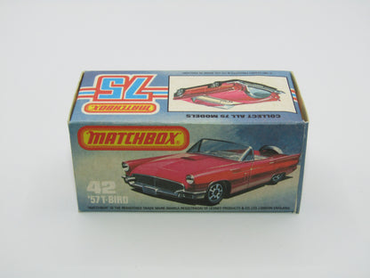 Matchbox Superfast 42D Ford Thunderbird DARK AMBER Windows