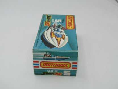 Matchbox Superfast 5B Seafire Boat Red, Yellow Driver