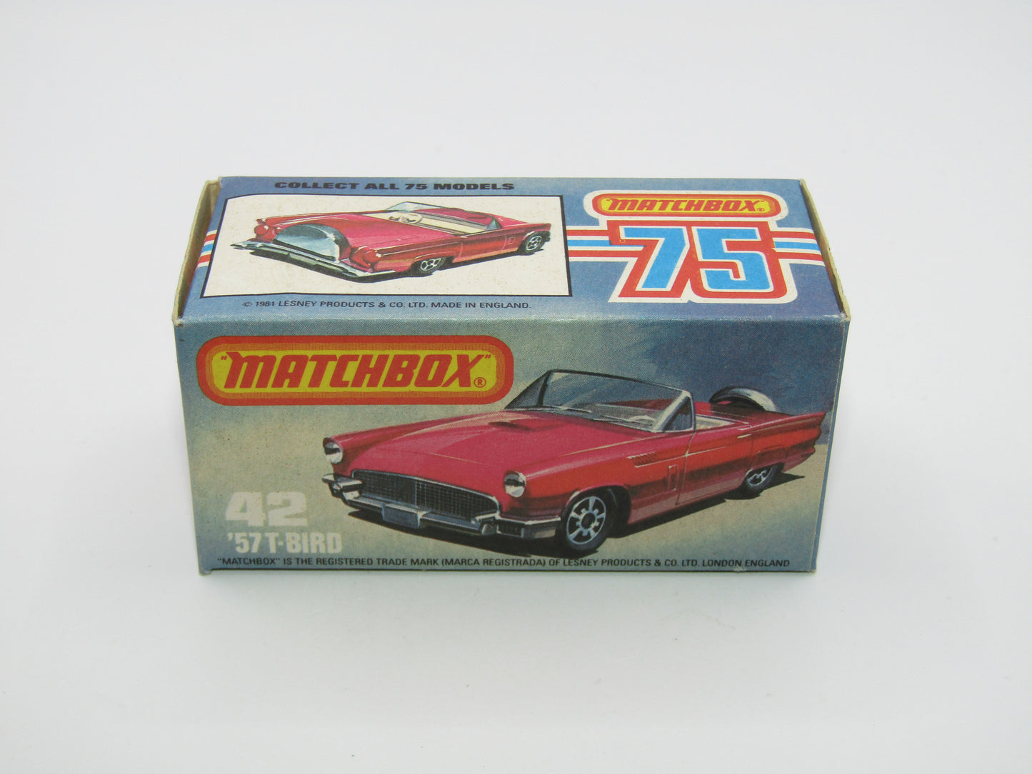 Matchbox Superfast 42D Ford Thunderbird DARK AMBER Windows