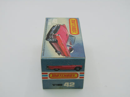 Matchbox Superfast 42D Ford Thunderbird DARK AMBER Windows