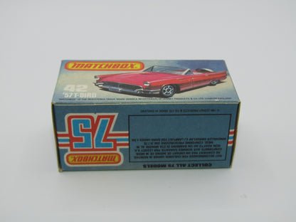 Matchbox Superfast 42D Ford Thunderbird DARK AMBER Windows