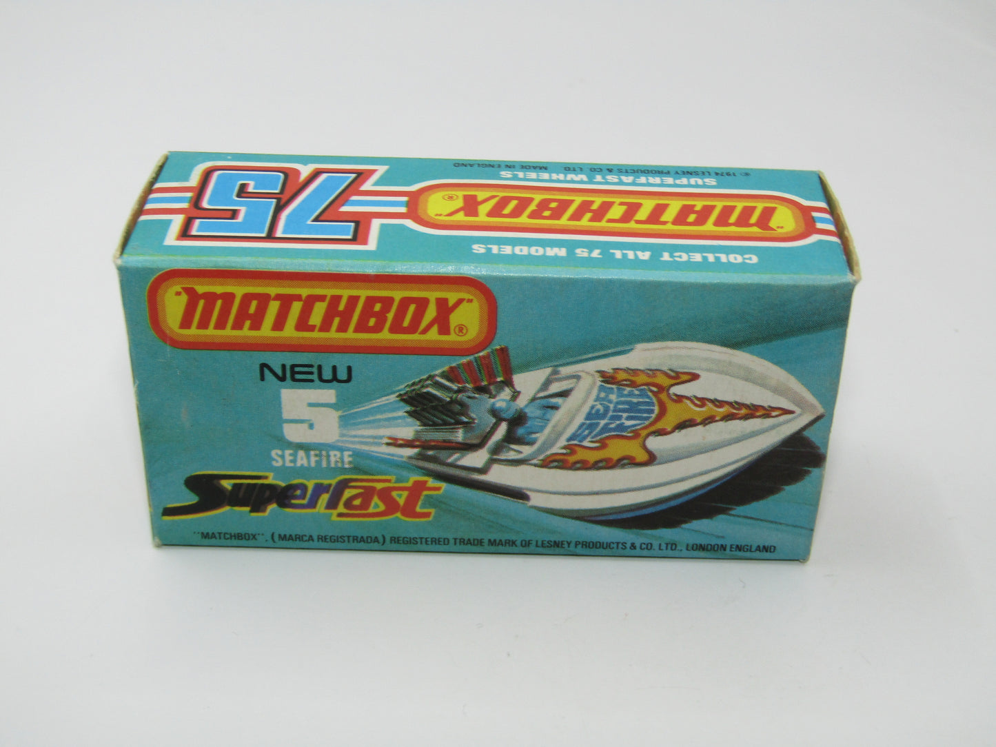Matchbox Superfast 5B Seafire Boat White, LEMON Driver