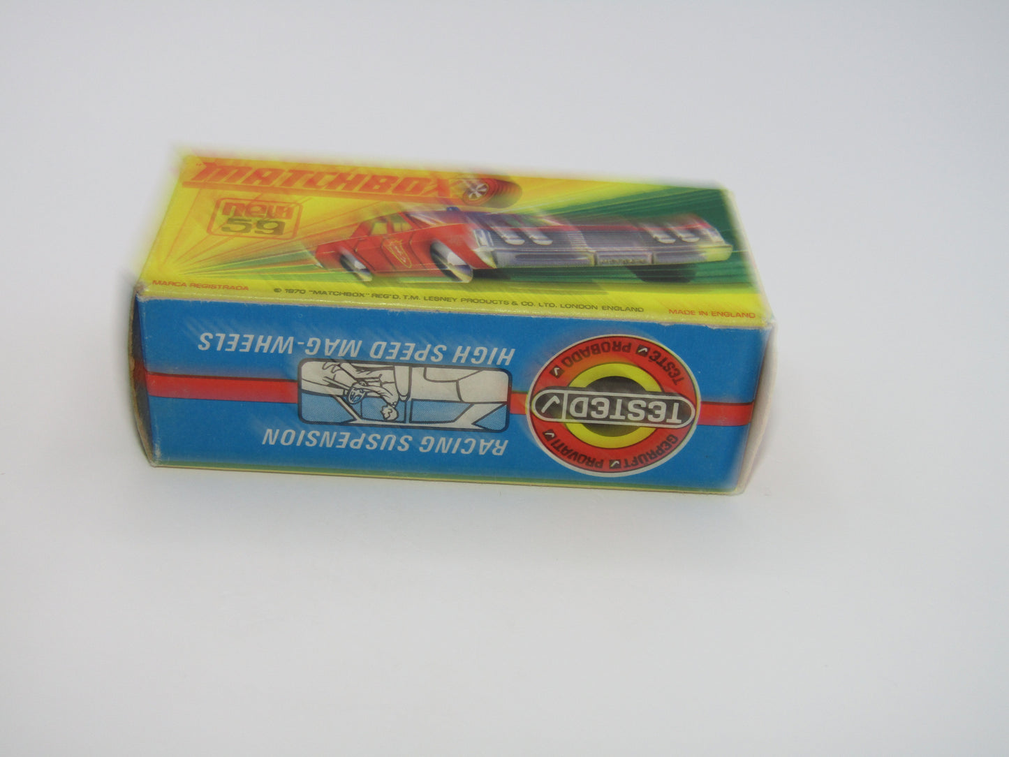 Matchbox Superfast 59B Mercury Fire Chief Car GREEN Roof Lights FIRE Label