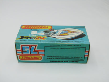 Matchbox Superfast 5B Seafire Boat White, LEMON Driver