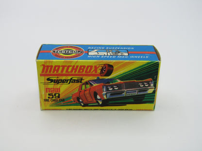 Matchbox Superfast 59B Mercury Fire Chief Car GREEN Roof Lights CODE RED LACFD