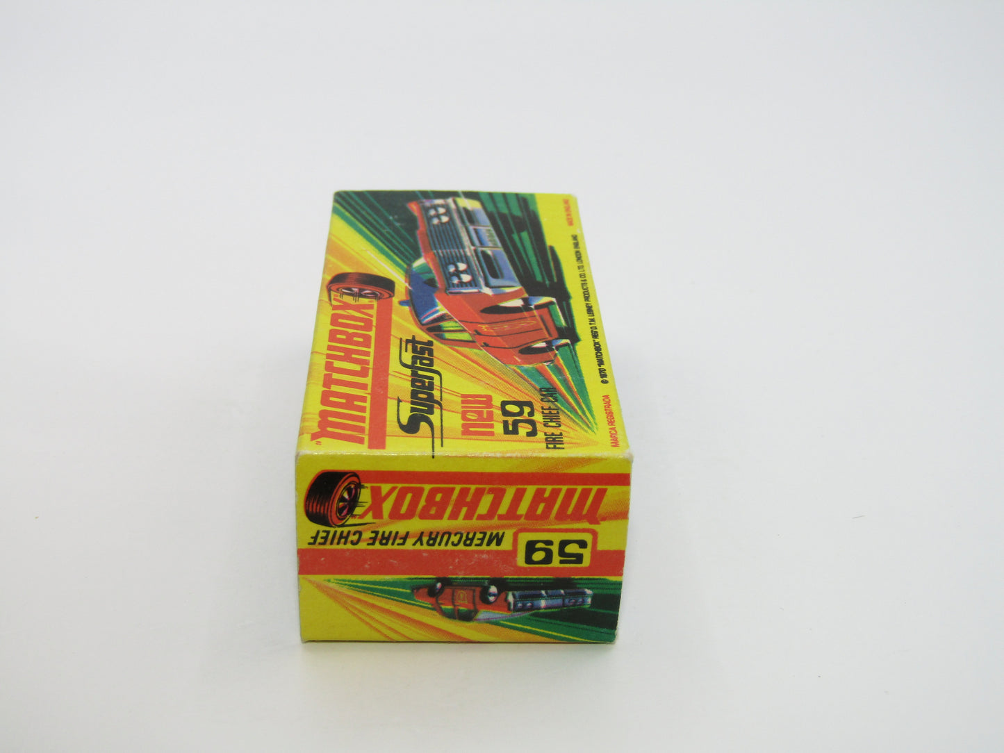 Matchbox Superfast 59B Mercury Fire Chief Car GREEN Roof Lights CODE RED LACFD