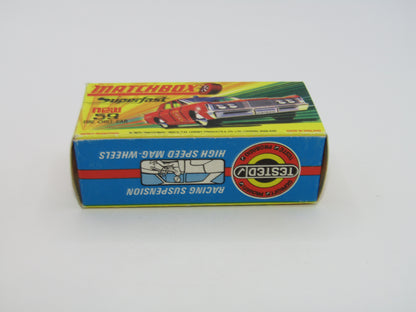 Matchbox Superfast 59B Mercury Fire Chief Car NO LABELS - 5 Spoke Wheels