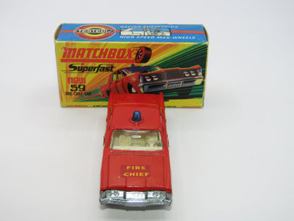 Matchbox Superfast 59B Mercury Fire Chief Car Square Label & Shield Labels