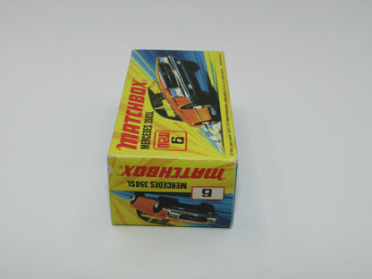 Matchbox Superfast 6B Mercedes 350SL LIGHT Yellow 5 Arch wheels