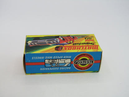 Matchbox Superfast 59B Mercury Fire Chief Car BRIGHT Fire Chief Label