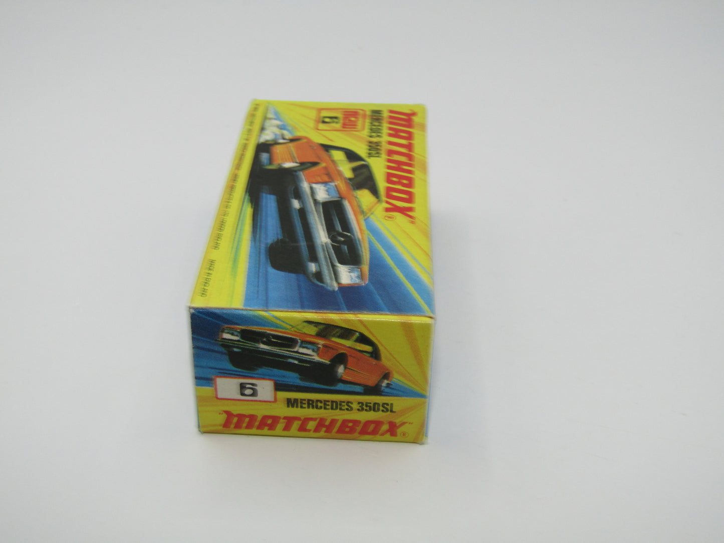 Matchbox Superfast 6B Mercedes 350SL LIGHT Yellow 5 Arch wheels