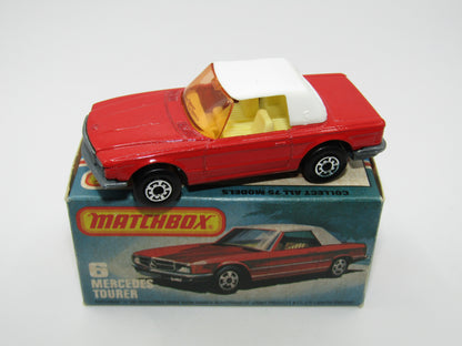 Matchbox Superfast 6B Mercedes 350SL Red Amber Windows 5 Arch Wheels