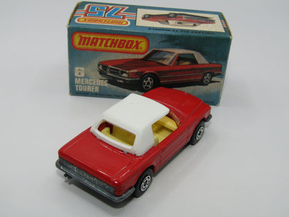 Matchbox Superfast 6B Mercedes 350SL Red Amber Windows 5 Arch Wheels
