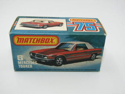 Matchbox Superfast 6B Mercedes 350SL Red Amber Windows 5 Arch Wheels