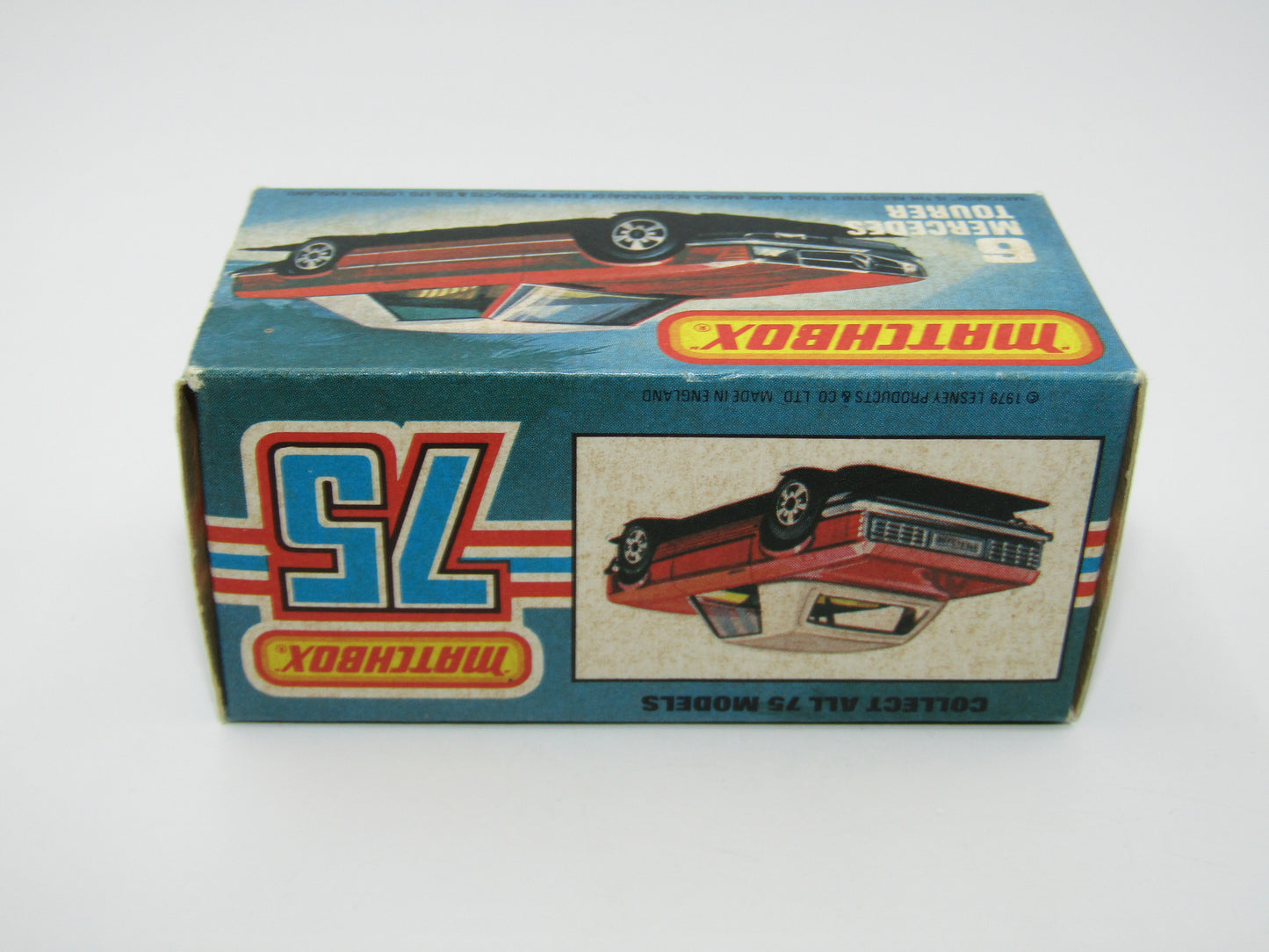 Matchbox Superfast 6B Mercedes 350SL Red Amber Windows 5 Arch Wheels