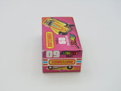 Matchbox Superfast 60B Lotus Super Seven Streakers Issue Darker Yellow