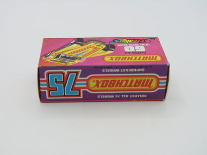 Matchbox Superfast 60B Lotus Super Seven Streakers Issue Darker Yellow