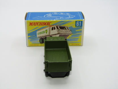 Matchbox Superfast 61A Alvis Stalwart Olive Green Hard to find G Box
