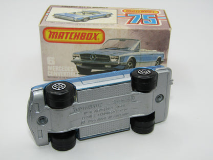 Matchbox Superfast 6B Mercedes 350SL Convertible MALTESE CROSS wheels
