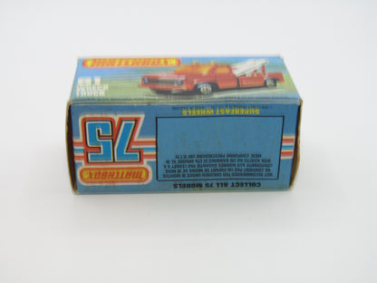 Matchbox Superfast 61B Wreck Truck Red, Red Boom, Red Hooks, GREY Base