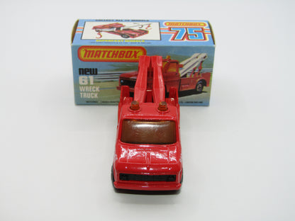 Matchbox Superfast 61B Wreck Truck Radio Dispatches RED BOOM, RED HOOK