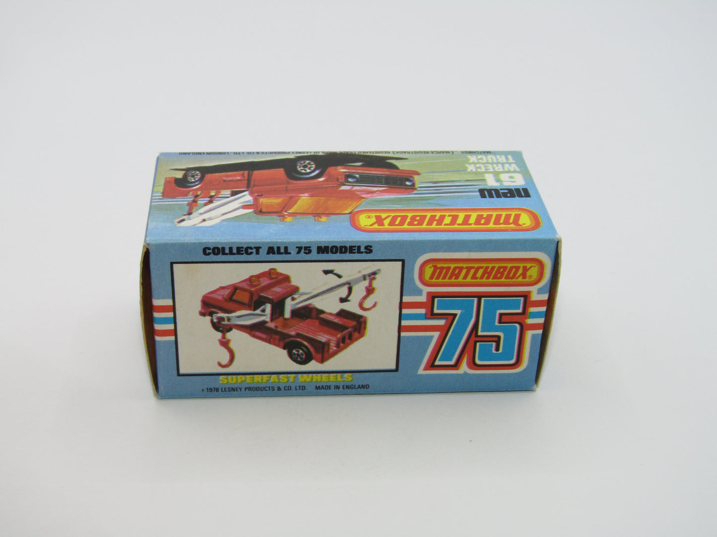 Matchbox Superfast 61B Wreck Truck Radio Dispatches RED BOOM, RED HOOK