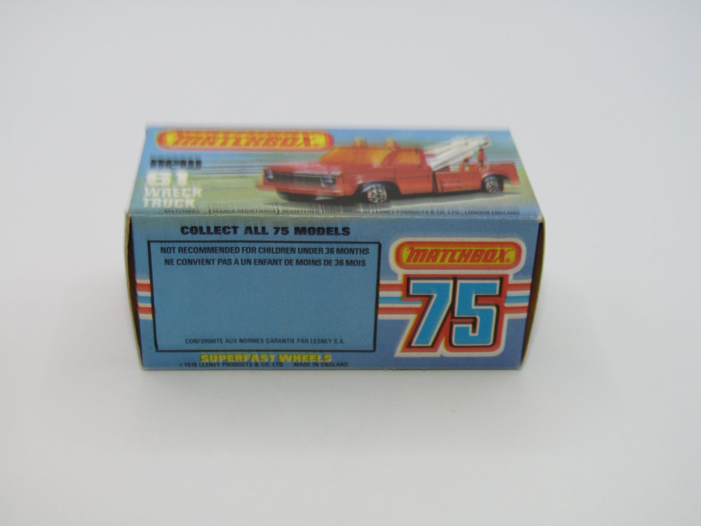 Matchbox Superfast 61B Wreck Truck Radio Dispatches RED BOOM, RED HOOK