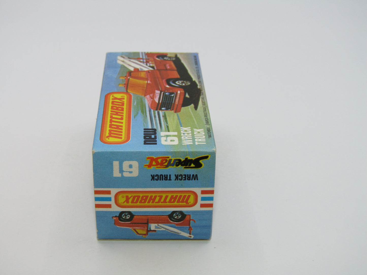 Matchbox Superfast 61B Wreck Truck Radio Dispatches RED BOOM, Black Hooks