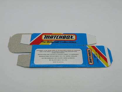 Matchbox Superfast Unreleased Pre-Production Box MB37 Ford Escort Cabriolet