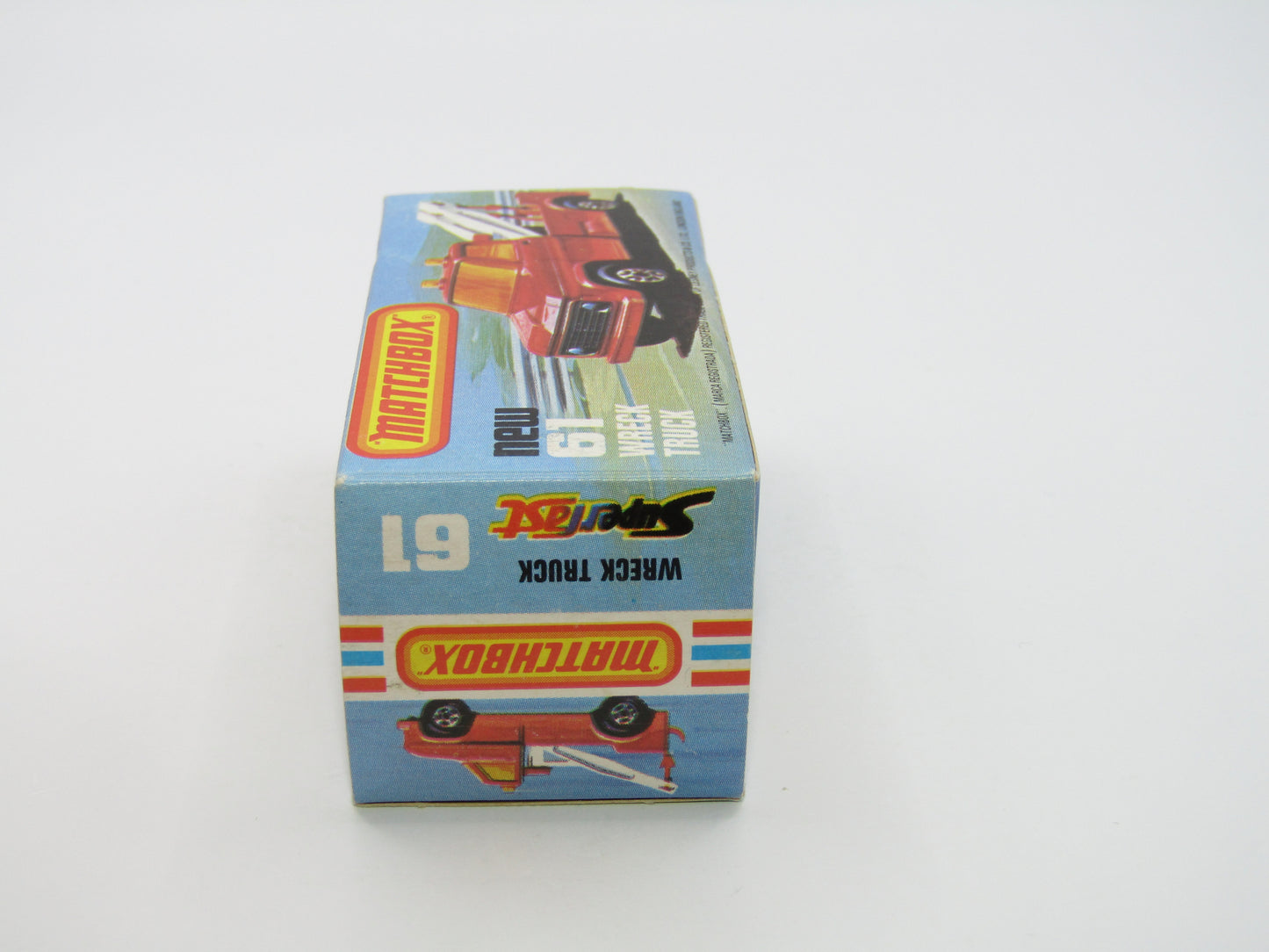 Matchbox Superfast 61B Wreck Truck Yellow CORAL PINK Booms UNPAINTED Base