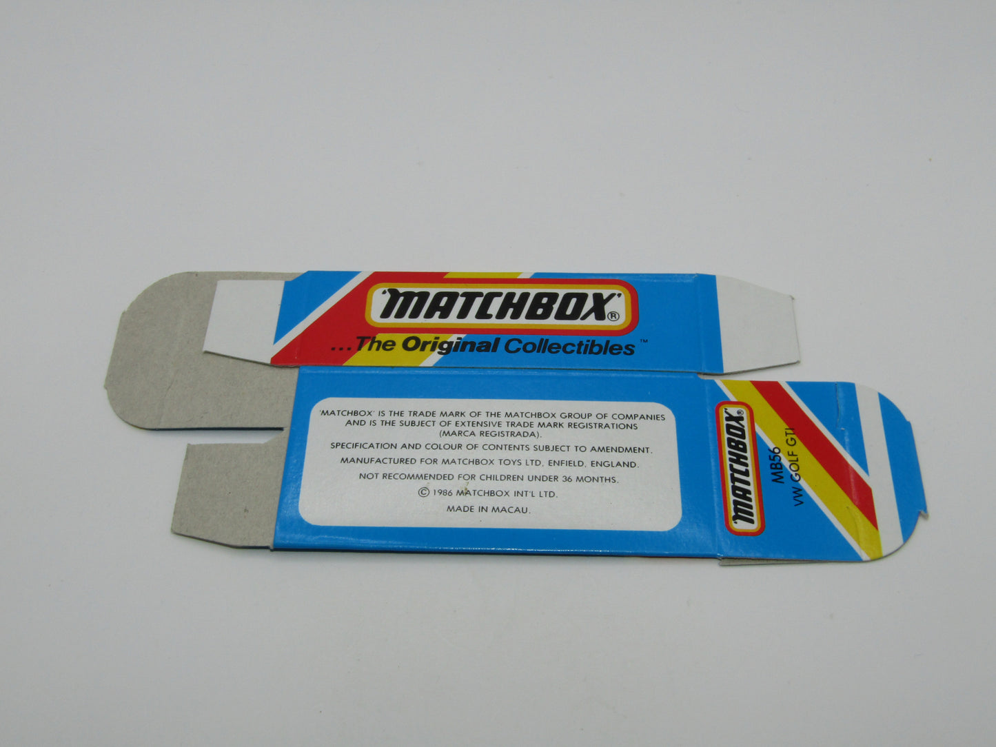 Matchbox Superfast Unreleased Pre-Production Box MB56 VW Golf GTi