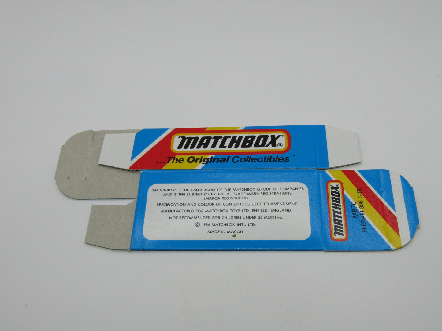 Matchbox Superfast Unreleased Pre-Production Box MB70 Ferrari 308 GTB
