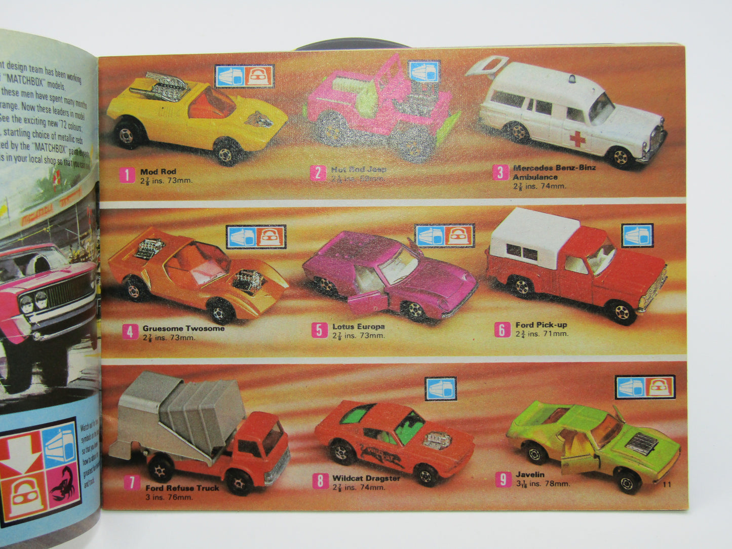 Matchbox 1972 Collectors Catalogue U.S.A Edition