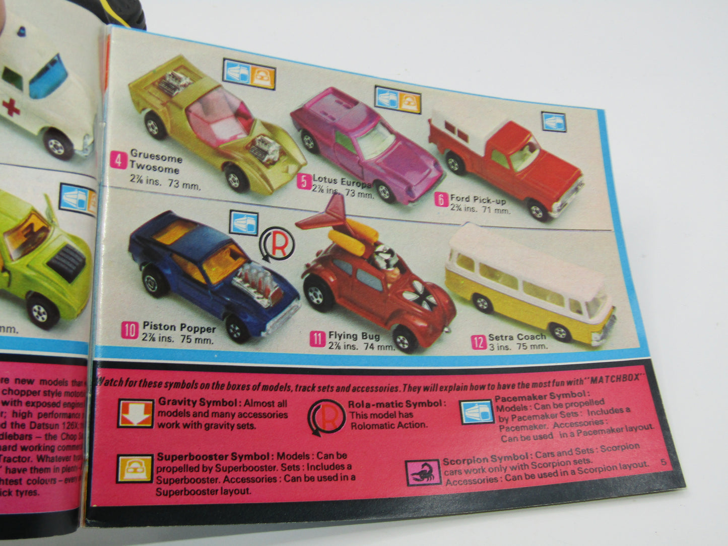 Matchbox 1973 Collectors Catalogue U.S.A Edition